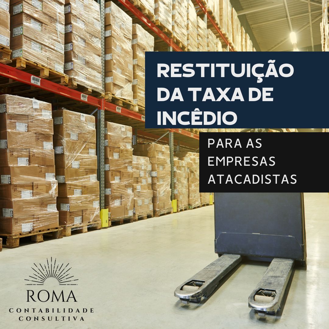Restituição Da Taxa De Incêdio - CONTA 1 CONTABILIDADE